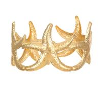 MXUHUI Wide Cuff Bracelets for Women Boho Vintage Statement Starfish Open Bangle Bracelet Irregular Summer Beach Shell Sea Coral Bracelets, One Size, Alloy, no gemstone