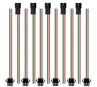 mxuteuk 20 Pairs JST SM 3 Pin Connectors 22 AWG Male Female LED Wire Connector Adapter Electrical Cable 150mm for WS2812B WS2811 WS2812 WS2814 SK6812 FOCB CCT LED Strip