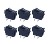 mxuteuk 6pcs Snap-in Boat Rocker Switch 2Pin Toggle Switch Power SPST ON-OFF KCD3 Switch 2Position AC 15A/250V 20A/125V Use for Car Auto Boat Household Appliances MXU3-101