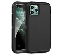 MXX Heavy Duty Case Made for iPhone 11 Pro Max Case Protector (No Built in Screen Protector) 3-Layer Full Body Protection Shockproof Cover for 11 Pro Max Phone Case 6.5" (Black)