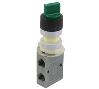 MXXDMOPD 1/4" PT Thread Three Way Two Position Selector Button Mechanical Valve S3HS-08