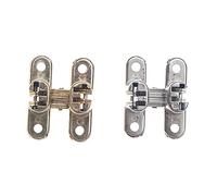 MXXDMOPD Hinge, 41.82230mm Invisible Concealed Cross Door Hinge Zinc Alloy Hidden for Folding Door Furniture Hardware