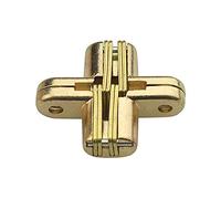MXXDMOPD Hinge, Door Hinges 20 Packs of Zinc Alloy Cross Hinges for Folding Doors Invisible Door Hinges 180° Hidden Hinges Beautiful and Practical Hinges Door Closer