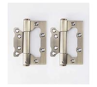 MXXDMOPD Hinge, Door Hinges One Way Spring Hinge Slot Free Hinge Stainless Steel Hinge Automatic Closing Hinge Left and Right Universal Type Door Closer(Bronze)