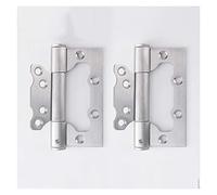 MXXDMOPD Hinge, Door Hinges One Way Spring Hinge Slot Free Hinge Stainless Steel Hinge Automatic Closing Hinge Left and Right Universal Type Door Closer(Silver)