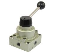 MXXDMOPD HV-02 G1/4" Direct Action Type 3 Positions 4 Ways Hand Lever Turn Valve