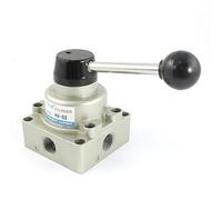 MXXDMOPD HV-03 3/8PT 4 Way 3 Position Hand Rotary Lever Valve Max.1.0 Mpa