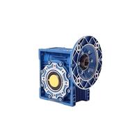 MXXDMOPD NMRV30/40 Circular Flange Worm Reducer Aluminum Case High Torque Gearbox Gear Suit for Servo Stepper Motor(NMRV040,20 ratio 1)