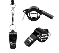 MXXGMYJ Football Referee Whistle Best Football Coach Gifts for Men Women Loud Whistle with Lanyard Thank You Gifts for Coaches Officials Coaching Accessories Stainless Steel Whistles for Teachers