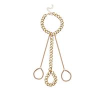 MXXGMYJ Gold Hand Chain Bracelet for Women Trendy Finger Ring Bracelet Chunky Layered Chains Bracelets Punk Cuban Link Chain Bracelets for Woman Wrist Bracelet Ring for Mom Daughter Sister