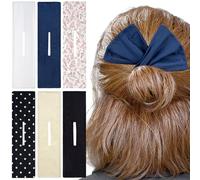 Mxxipp 6pcs Deft Hair Bun Makers for Women, Lazy Hair Curler Bun Shapers, French Bun Updo Twist Hair Accessories for Thin Thick Long Short Curly Straight Hair