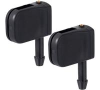 Mxxipp OF7417-M 3-way Adjustable Aimable Car Front Windshield Washer Wiper Sprayer Arm Nozzles Replacement (Black)