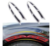 MXYUANHANG 4 Pcs Car Wheel Arch Reflective Strips for Ford Kuga II 2012-2016 2017 2018, Fender Guard Protection Decals Exterior Safety Bumper Trim Impact Resistant,White