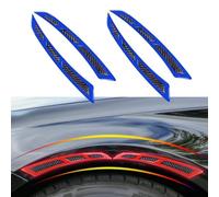 MXYUANHANG 4 Pcs Car Wheel Arch Reflective Strips for Mazda 2 2014, Fender Guard Protection Decals Exterior Safety Bumper Trim Impact Resistant,Blue