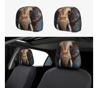 MXZERFKGLA 1 PCS Car Headrest Covers Soft Breathable Car Head Rest Covers Protector Beautiful Elephant Headrest Covers for Cars Seat Headrest Covers for Trucks SUV Cars Accessories
