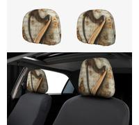 MXZERFKGLA 1 PCS Car Headrest Covers Soft Breathable Car Head Rest Covers Protector Harp and Butterfly Headrest Covers for Cars Seat Headrest Covers for Trucks SUV Cars Accessories
