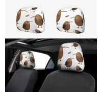 MXZERFKGLA 1 PCS Car Headrest Covers Soft Breathable Car Head Rest Covers Protector Kiwi Birds Cute Headrest Covers for Cars Seat Headrest Covers for Trucks SUV Universal Interior Cars Accessories