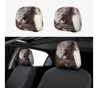 MXZERFKGLA 1 PCS Car Headrest Covers Soft Breathable Car Head Rest Covers Protector Koala and Butterfly Headrest Covers for Cars Seat Headrest Covers for Trucks SUV Cars Accessories