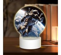 MXZERFKGLA 3D Night LED Light Lamp Bases Acrylic Love Lamps Astronaut Night Light LED Bedside Lamp Acrylic Table Lamps Valentine's Day Thanksgiving Birthday Personalized Gifts for Women Men Couple