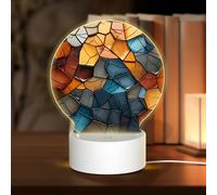 MXZERFKGLA 3D Night LED Light Lamp Bases Acrylic Love Lamps Fragments Night Light LED Bedside Lamp Acrylic Table Lamps Valentine's Day Thanksgiving Birthday Personalized Gifts for Women Men Couple