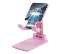 MXZERFKGLA Cell Phone Stand for Desk Office Foldable Mobile Phone Holder Adjustable Cellphone Stand UFO at Night Phone Stand Portable Non-Slip Desktop Smartphone Holder Compatible with All Cellphone