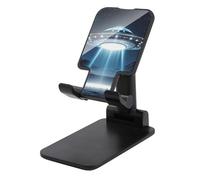 MXZERFKGLA Cell Phone Stand for Desk Office Foldable Mobile Phone Holder Adjustable Cellphone Stand UFO at Night Phone Stand Portable Non-Slip Desktop Smartphone Holder Compatible with All Cellphone