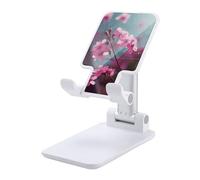 MXZERFKGLA Cell Phone Stand for Desk Office Foldable Mobile Phone Holder Adjustable Cellphone Stand Small Flowers Phone Stand Portable Non-Slip Desktop Smartphone Holder Compatible with All Cellphone