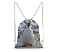 MXZERFKGLA Drawstring Backpack Sports Gym Bags Cute Penguin Drawstring Bags for Men Women Beach Bag String Bag