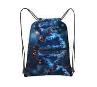 MXZERFKGLA Drawstring Backpack Sports Gym Bags DNA Genetic Helix Drawstring Bags for Men Women Beach Bag String Bag