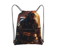 MXZERFKGLA Drawstring Backpack Sports Gym Bags Firefighter Fireman Flame Drawstring Bags for Men Women Beach Bag String Bag