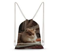 MXZERFKGLA Drawstring Backpack Sports Gym Bags Learning Cat Drawstring Bags for Men Women Beach Bag String Bag