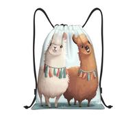 MXZERFKGLA Drawstring Backpack Sports Gym Bags Llama Alpaca Drawstring Bags for Men Women Beach Bag String Bag