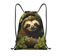 MXZERFKGLA Drawstring Backpack Sports Gym Bags Sloth Drawstring Bags for Men Women Beach Bag String Bag
