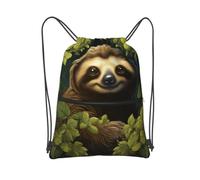 MXZERFKGLA Drawstring Backpack Sports Gym Bags Sloth Drawstring Bags for Men Women Beach Bag String Bag