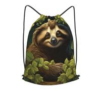 MXZERFKGLA Drawstring Backpack Sports Gym Bags Sloth Drawstring Bags for Men Women Beach Bag String Bag