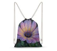 MXZERFKGLA Drawstring Backpack Sports Gym Bags Striped Daisy Drawstring Bags for Men Women Beach Bag String Bag