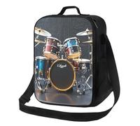 MXZERFKGLA Insulated Lunch Bag Reusable Cooler Bag Cool Drum Set Lunch Box Lunch Tote Bag for Work Picnic