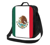 MXZERFKGLA Insulated Lunch Bag Reusable Cooler Bag Flag of Mexico Lunch Box Lunch Tote Bag for Work Picnic
