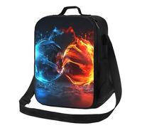 MXZERFKGLA Insulated Lunch Bag Reusable Cooler Bag Ice and Fire Balls Lunch Box Lunch Tote Bag for Work Picnic
