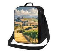 MXZERFKGLA Insulated Lunch Bag Reusable Cooler Bag Italy Tuscan Lunch Box Lunch Tote Bag for Work Picnic