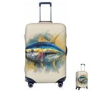 MXZERFKGLA Luggage Cover Elastic Anti-Scratch Suitcase Protector Washable Luggage Sleeve Bluefin Tuna Thunnus Suitcase Cover Protector Fit 65-95 CM Suitcases Travel Accessories XL
