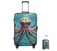 MXZERFKGLA Luggage Cover Elastic Anti-Scratch Suitcase Protector Washable Luggage Sleeve Giant Octopus Suitcase Cover Protector Fit 65-95 CM Suitcases Travel Accessories L