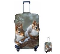 MXZERFKGLA Luggage Cover Elastic Anti-Scratch Suitcase Protector Washable Luggage Sleeve Little Squirrel Suitcase Cover Protector Fit 65-95 CM Suitcases Travel Accessories S