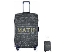 MXZERFKGLA Luggage Cover Elastic Anti-Scratch Suitcase Protector Washable Luggage Sleeve Math Suitcase Cover Protector Fit 65-95 CM Suitcases Travel Accessories L