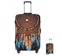 MXZERFKGLA Luggage Cover Elastic Anti-Scratch Suitcase Protector Washable Luggage Sleeve Native American Dream Catcher Suitcase Cover Protector Fit 65-95 CM Suitcases Travel Accessories XL