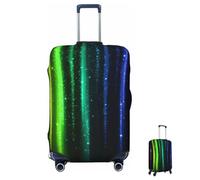MXZERFKGLA Luggage Cover Elastic Anti-Scratch Suitcase Protector Washable Luggage Sleeve Rainbow Neon Suitcase Cover Protector Fit 65-95 CM Suitcases Travel Accessories S