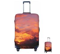 MXZERFKGLA Luggage Cover Elastic Anti-Scratch Suitcase Protector Washable Luggage Sleeve Sunset at Dusk Suitcase Cover Protector Fit 65-95 CM Suitcases Travel Accessories L