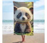 MXZERFKGLA Oversized Beach Towel 130x80cm Sand Free Quick Dry Absorbent Bath Towels Microfiber Thin Lightweight Pool Towels Foolish Cute Animal Beach Towel for Travel Vacation Essentials Adult Gift