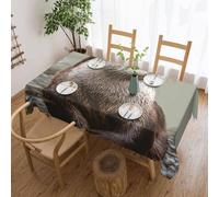 MXZERFKGLA Rectangle Tablecloth 137x183 cm Waterproof Tablecloth for Dining Tables Kitchen Farmhouse Tablecloths Otter Animal Table Cloth Wrinkle Free Table Cover for Dining Buffet Wedding Party