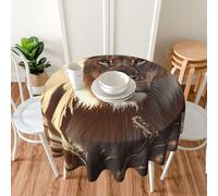 MXZERFKGLA Round Tablecloth 152cm Waterproof Tablecloth for Dining Tables Kitchen Farmhouse Tablecloths Female Lion Table Cloth Wrinkle Free Table Cover for Dining Buffet Wedding Party